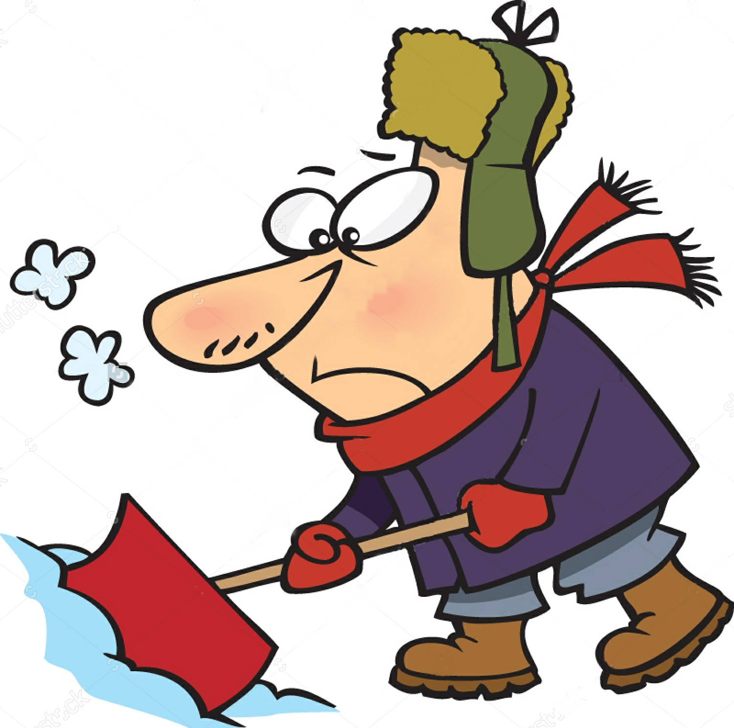 snow shoveler clip art – Lake Country Village 